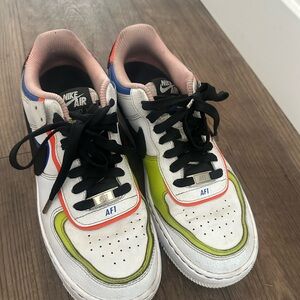 Nike Air Shoes - White, Blue, Green